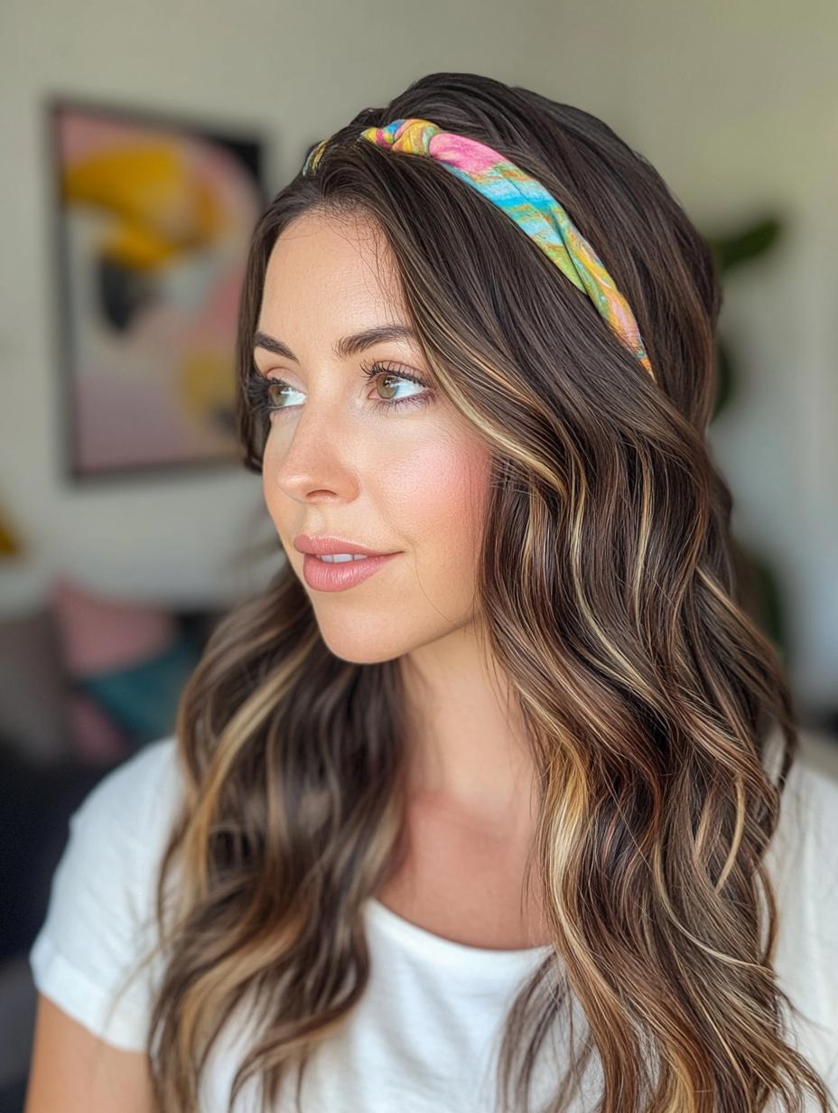 Beachy Waves with a Headband