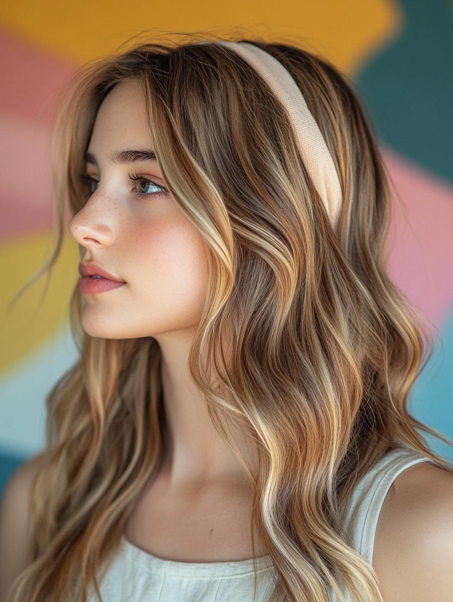 Beachy Waves with a Headband