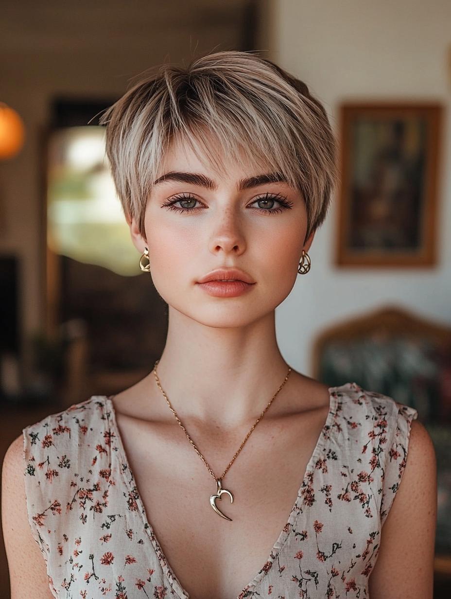 Bohemian Pixie Cut