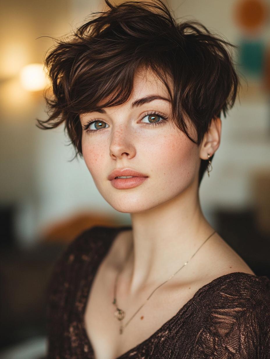 Bohemian Pixie Cut