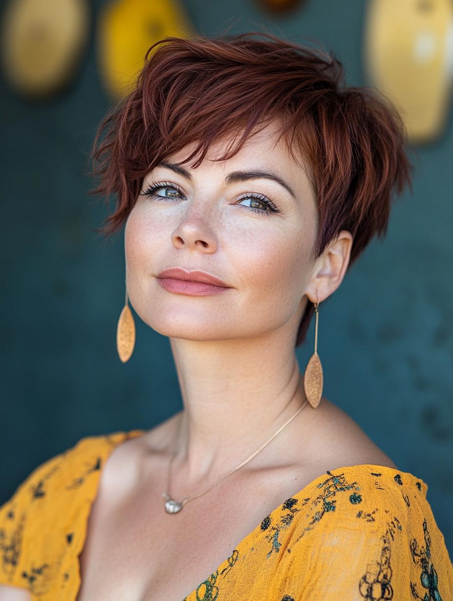 Bohemian Pixie Cut