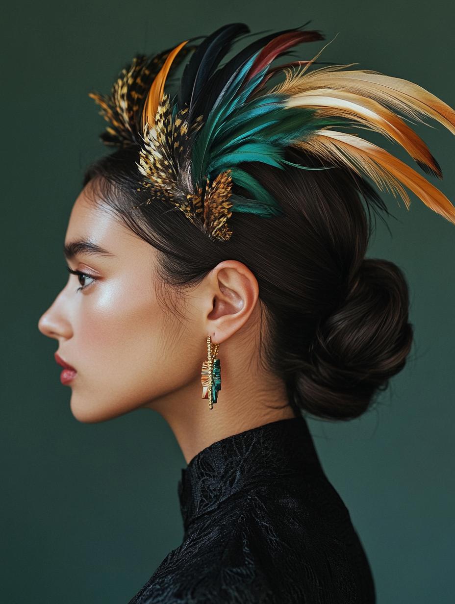 Charming Feather Clips