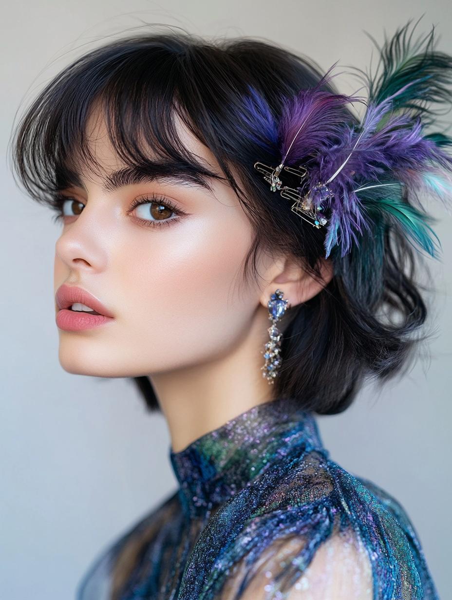 Charming Feather Clips