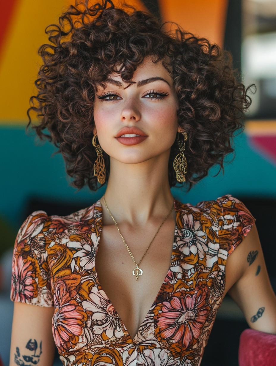 Curly Wolf Cut