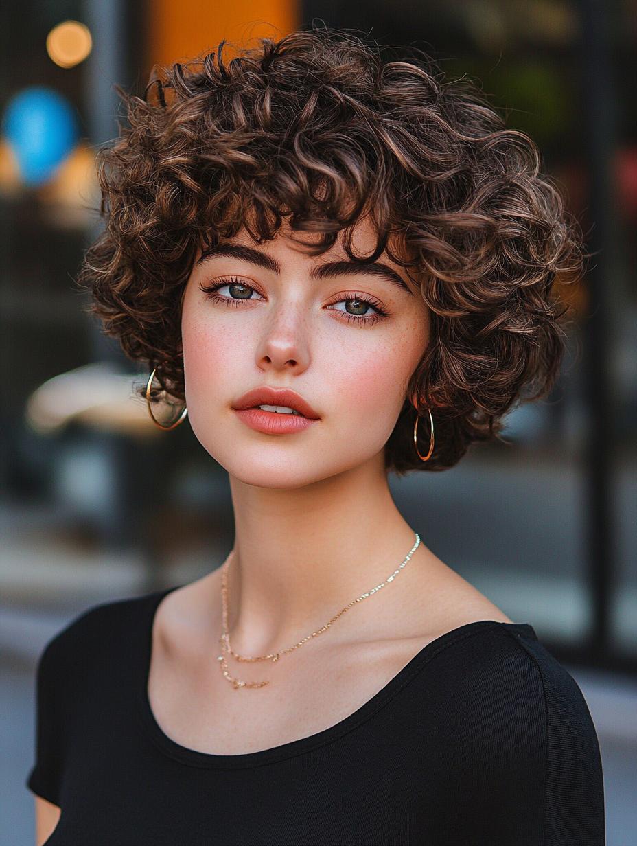 Curly Wolf Cut