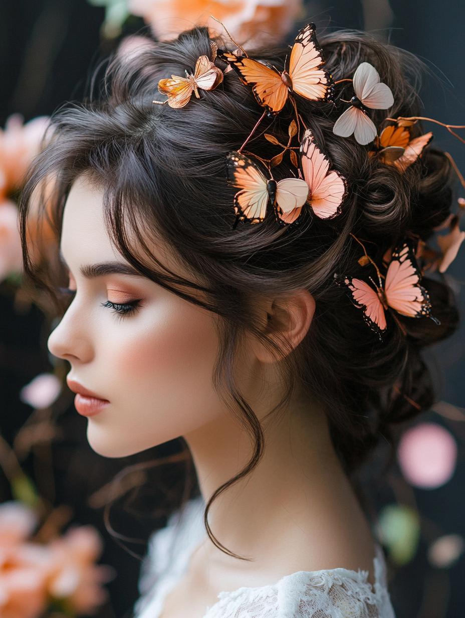 Delicate Butterfly Clips
