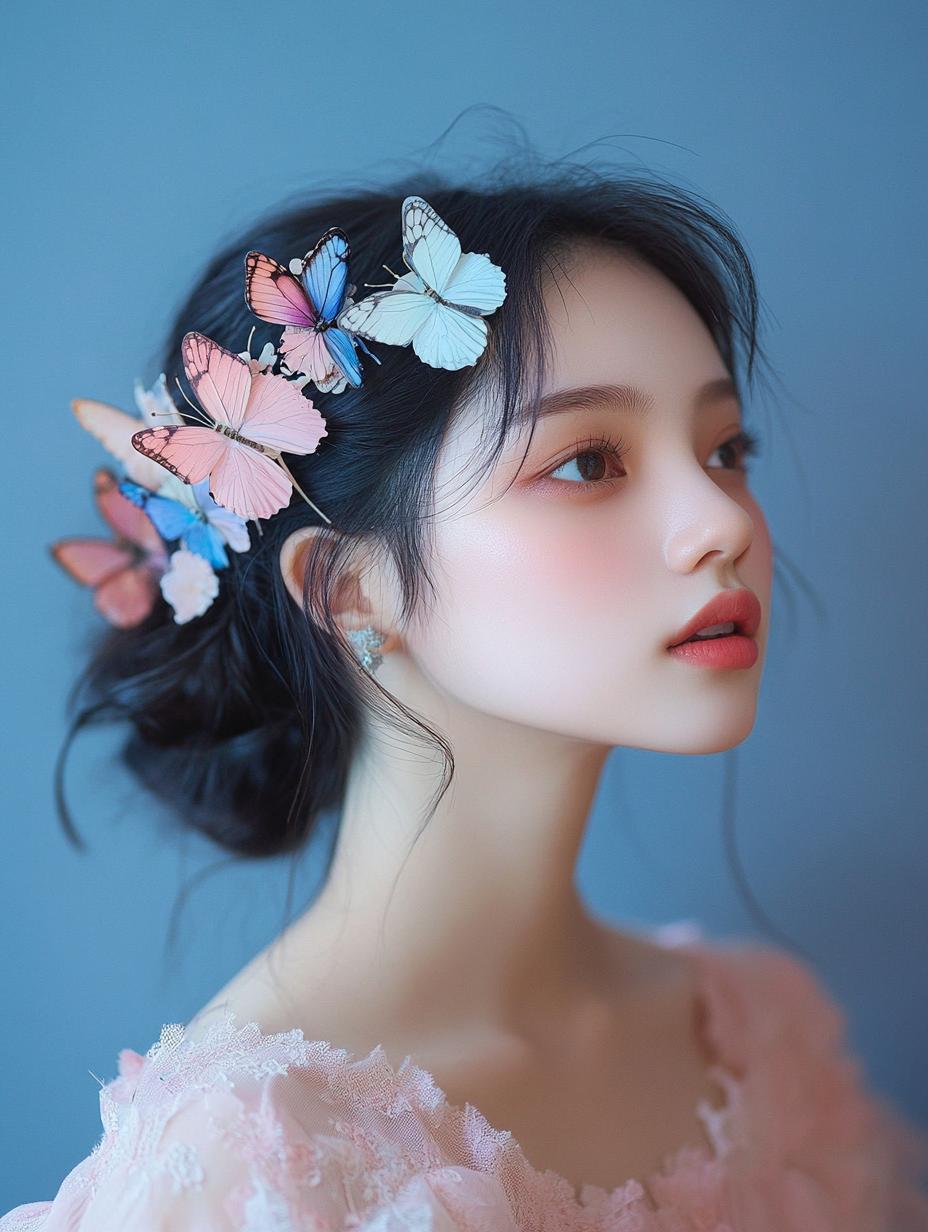 Delicate Butterfly Clips