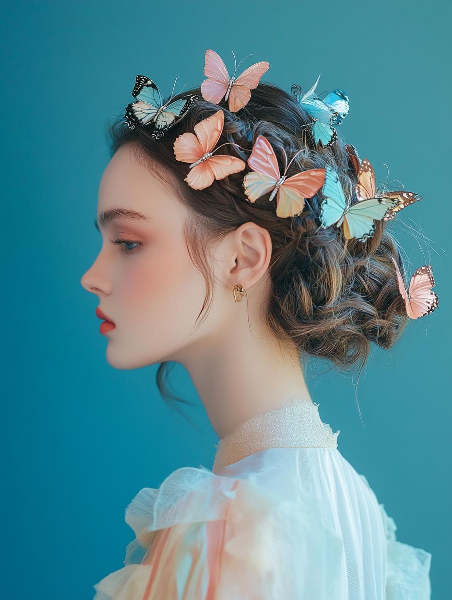 Delicate Butterfly Clips