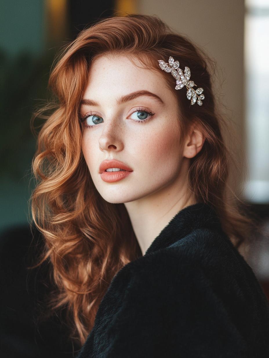 Glamorous Jeweled Barrette