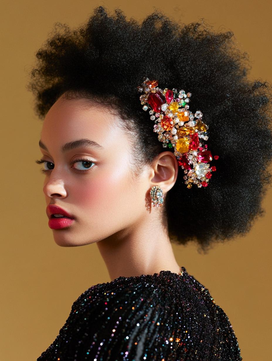 Glamorous Jeweled Barrette
