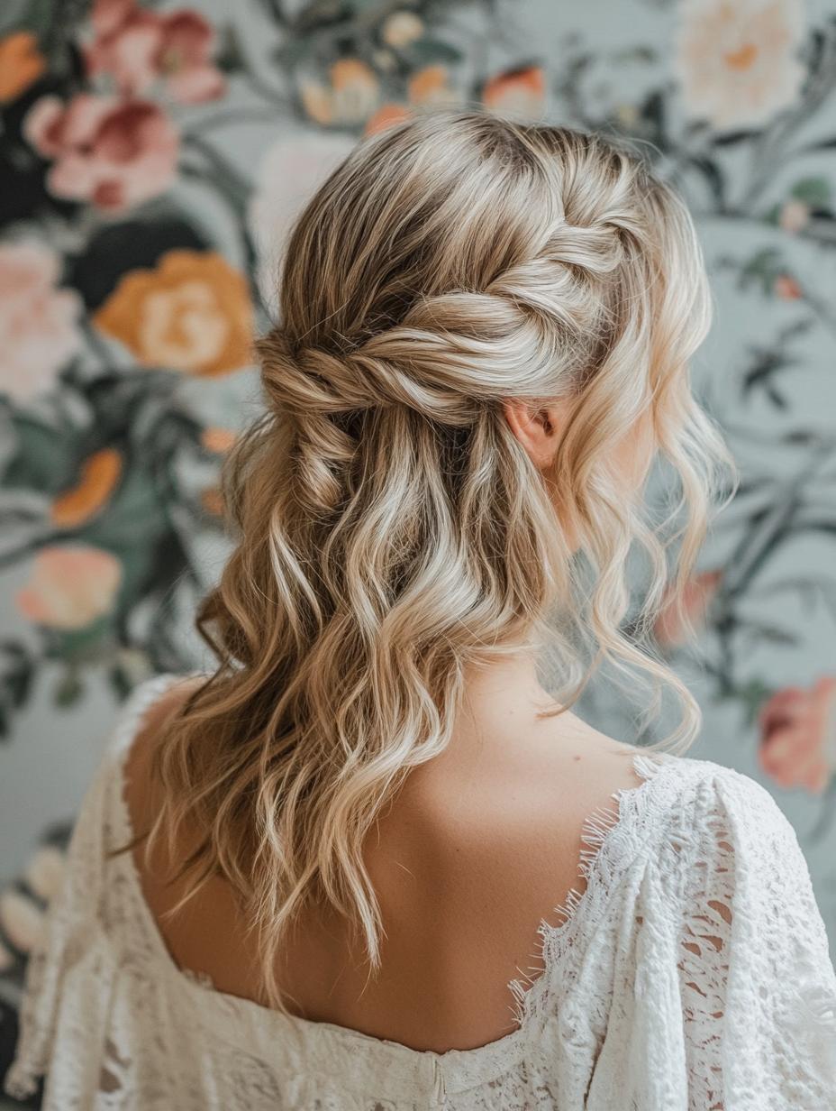 Half-Up Twisted Halo