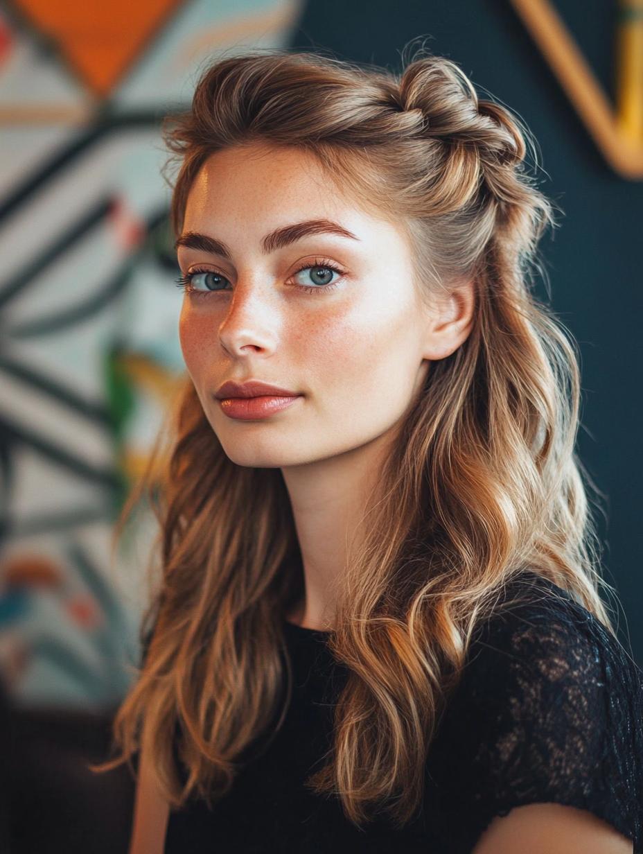 Half-Up Twisted Halo