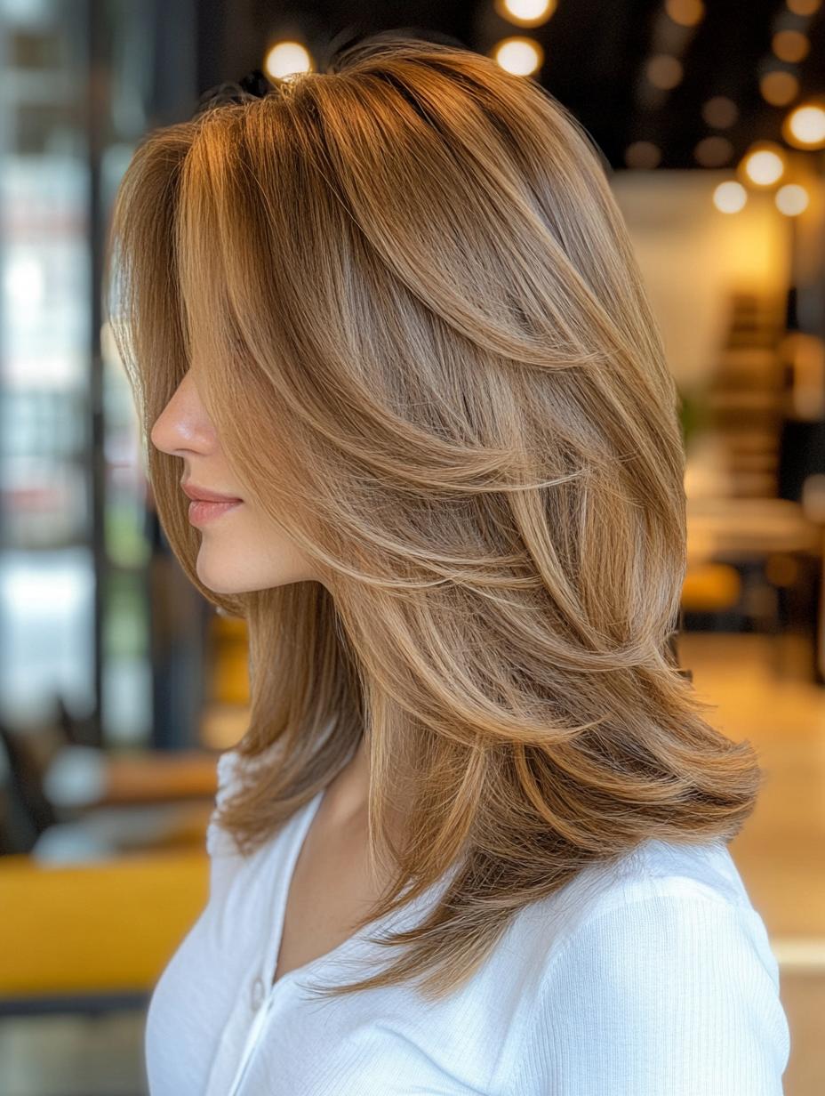 Layered Lob (Long Bob)
