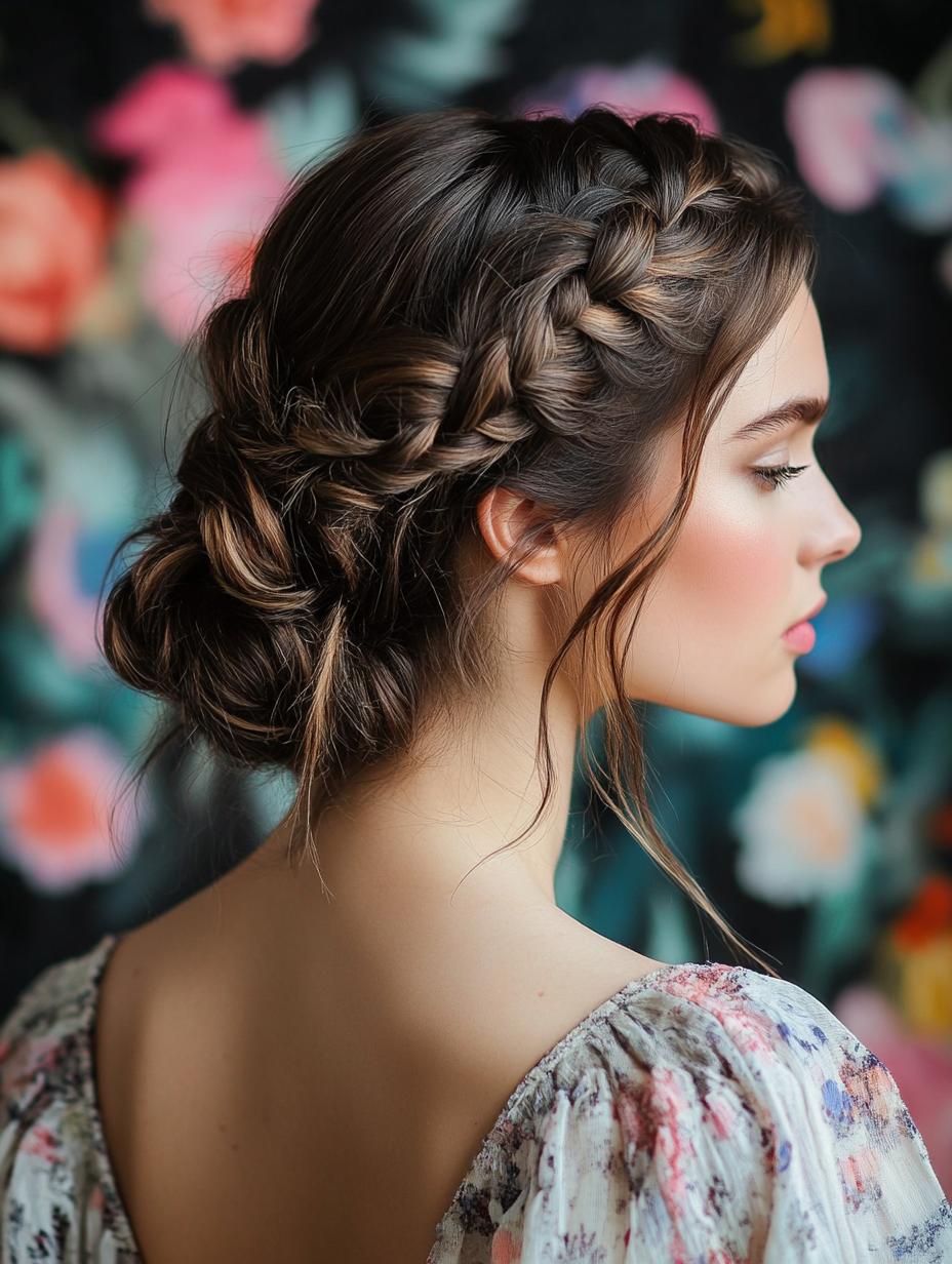 Loose Braided Updo