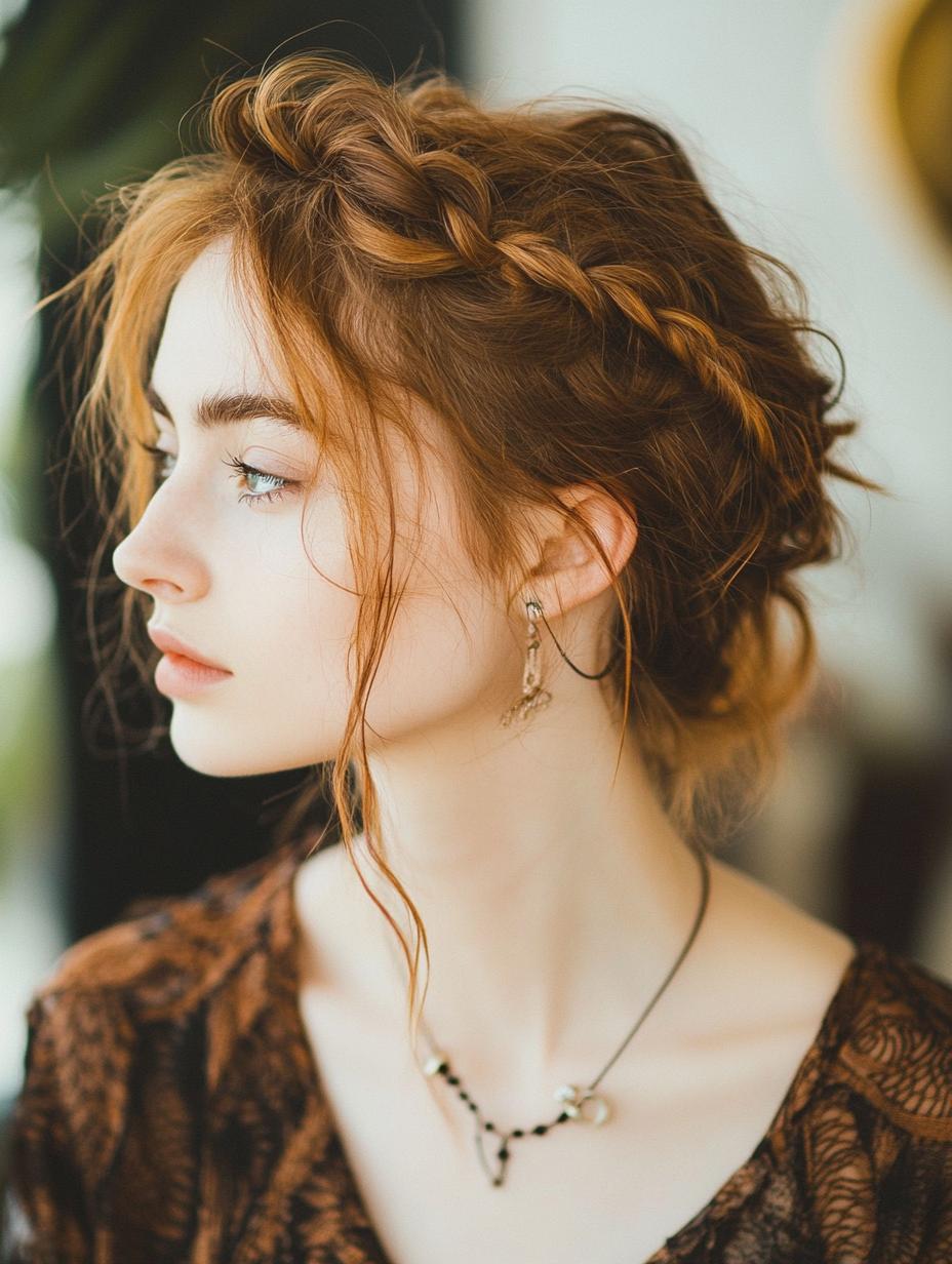 Loose Braided Updo