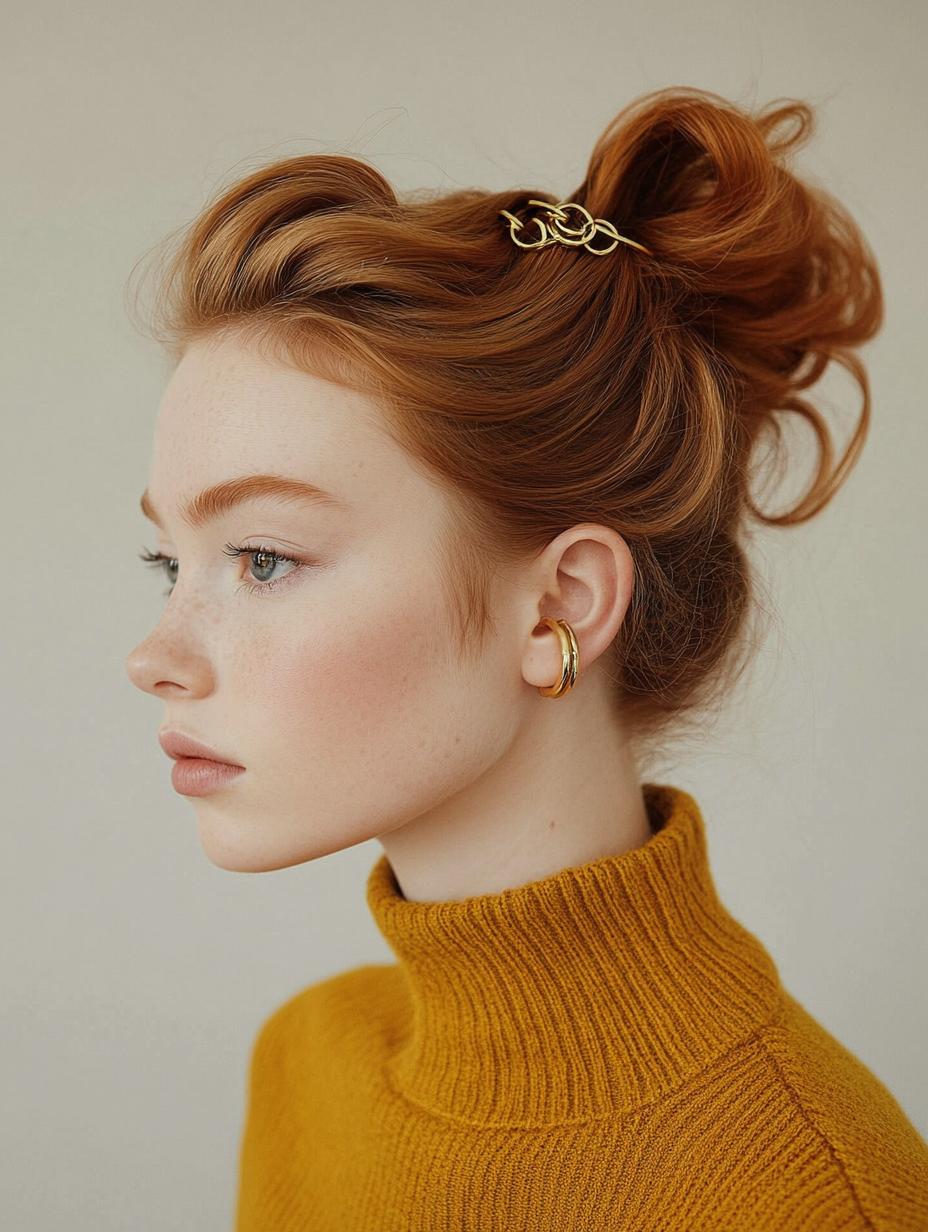 Minimalist Gold Hair Rings