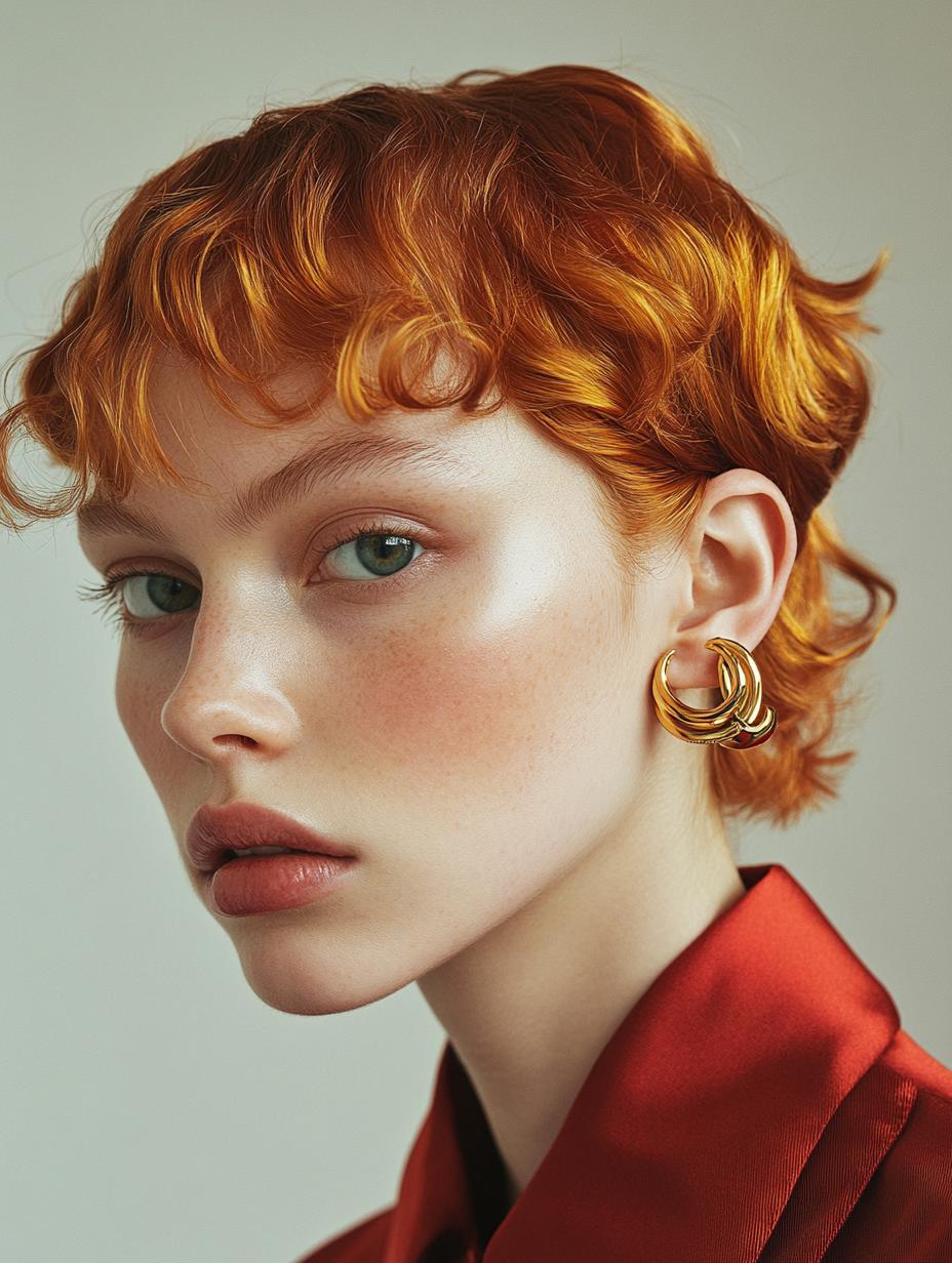 Minimalist Gold Hair Rings