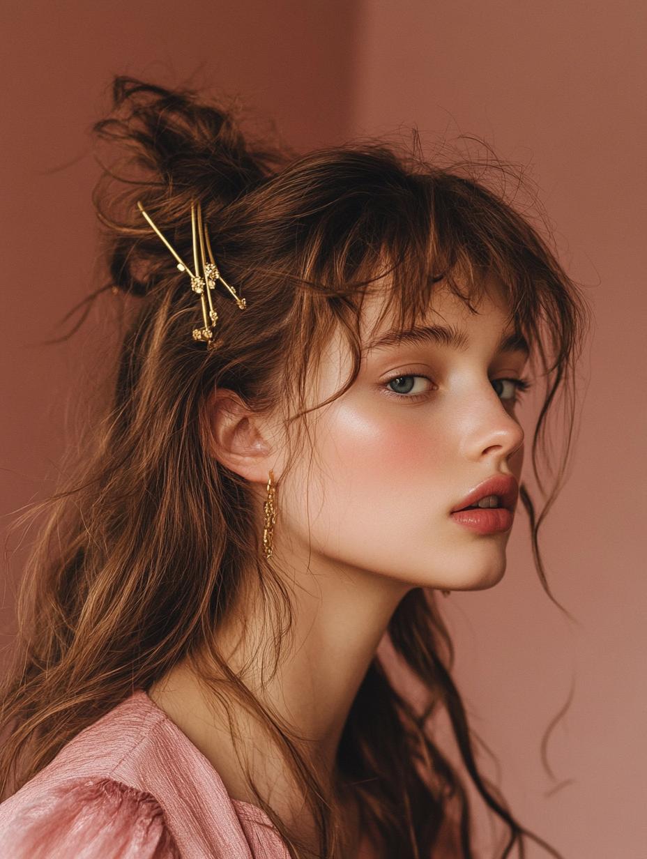Minimalist Gold Hair Rings