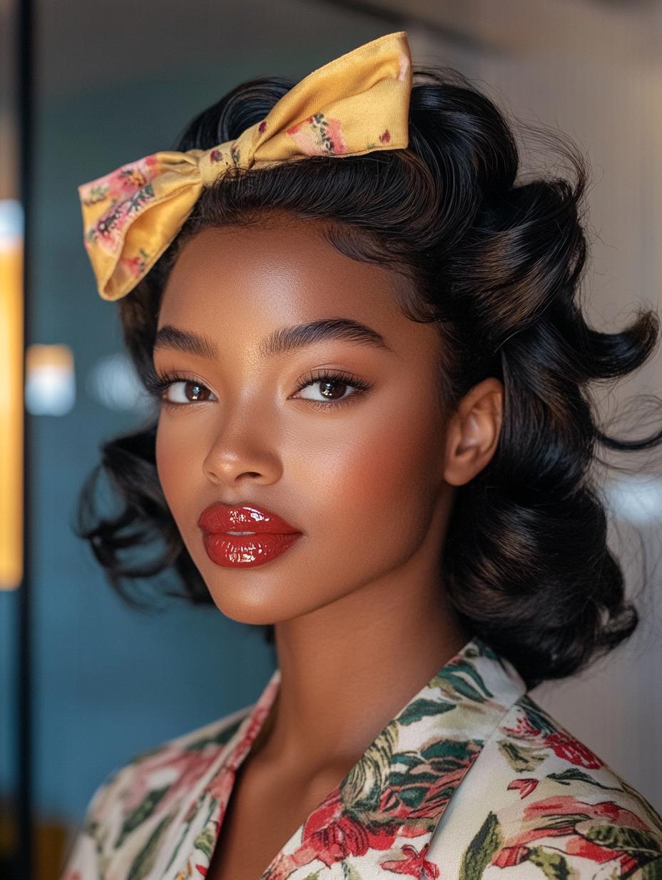 Retro Headband Waves