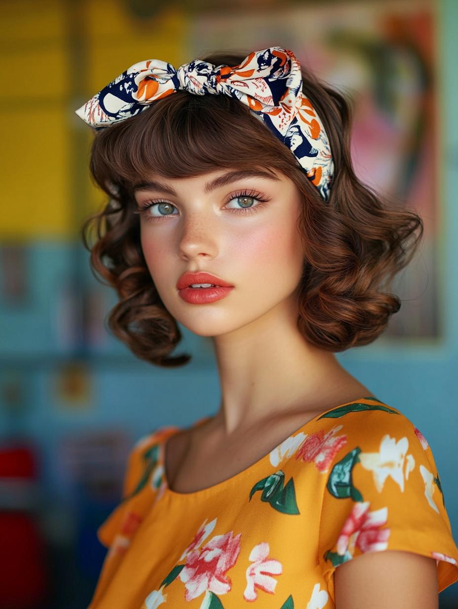Retro Headband Waves