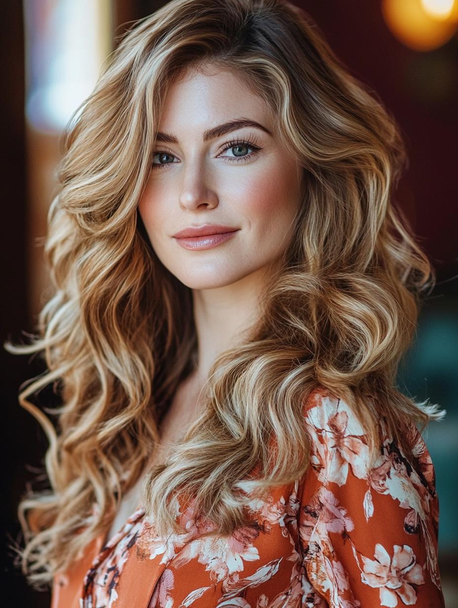 Side-Swept Curls