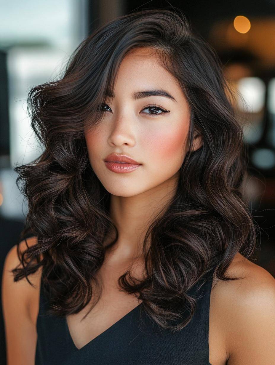 Side-Swept Curls