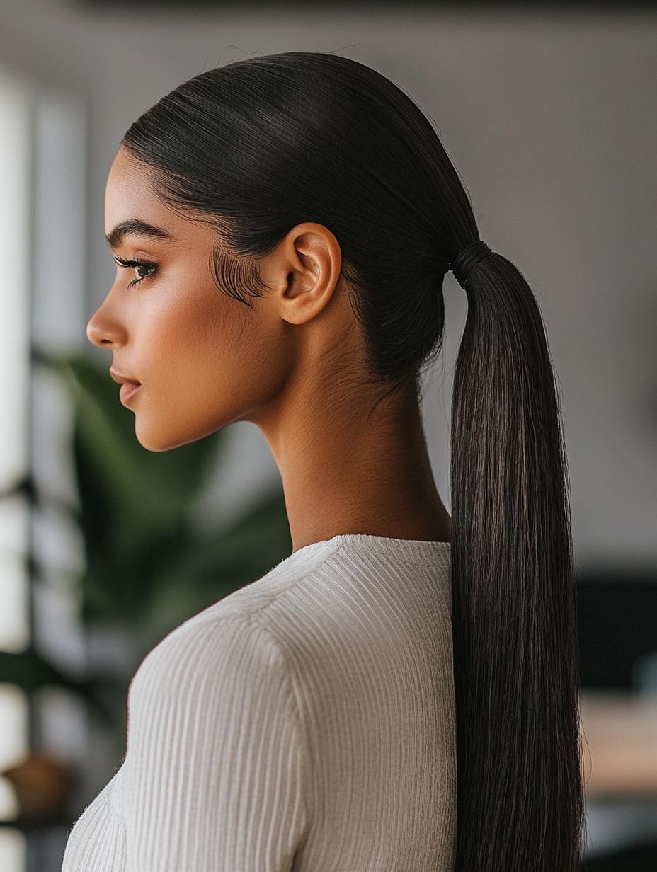 Sleek Ponytail