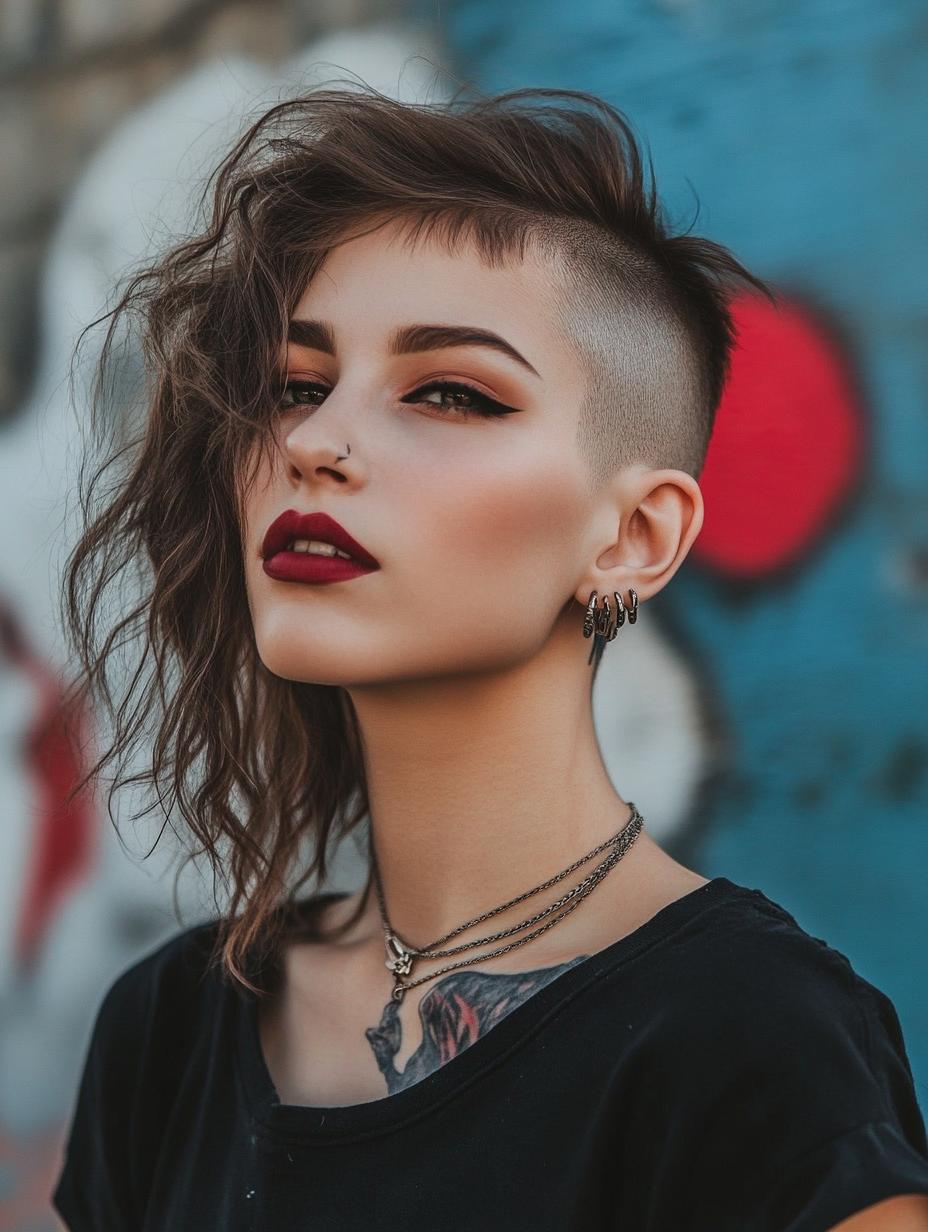 Undercut Wolf Cut