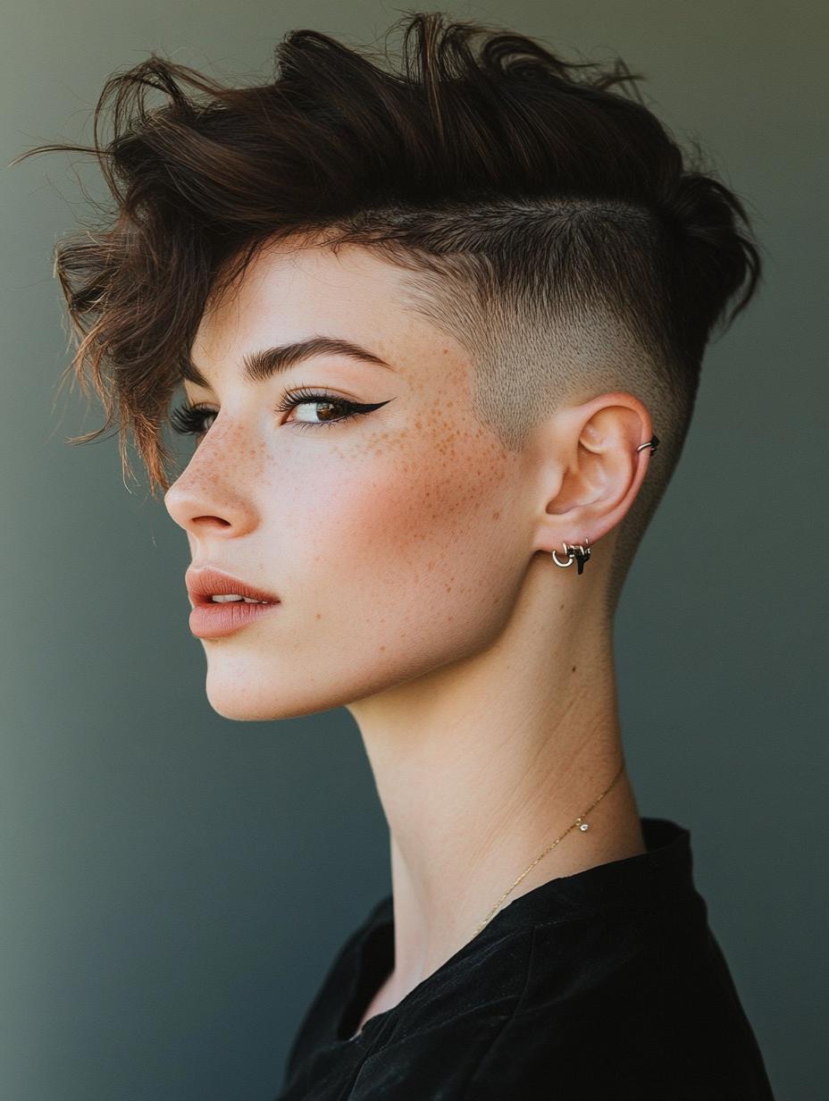 Undercut Wolf Cut
