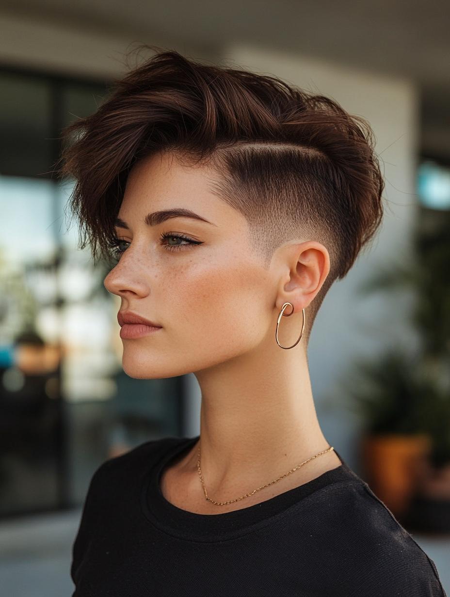Undercut Wolf Cut