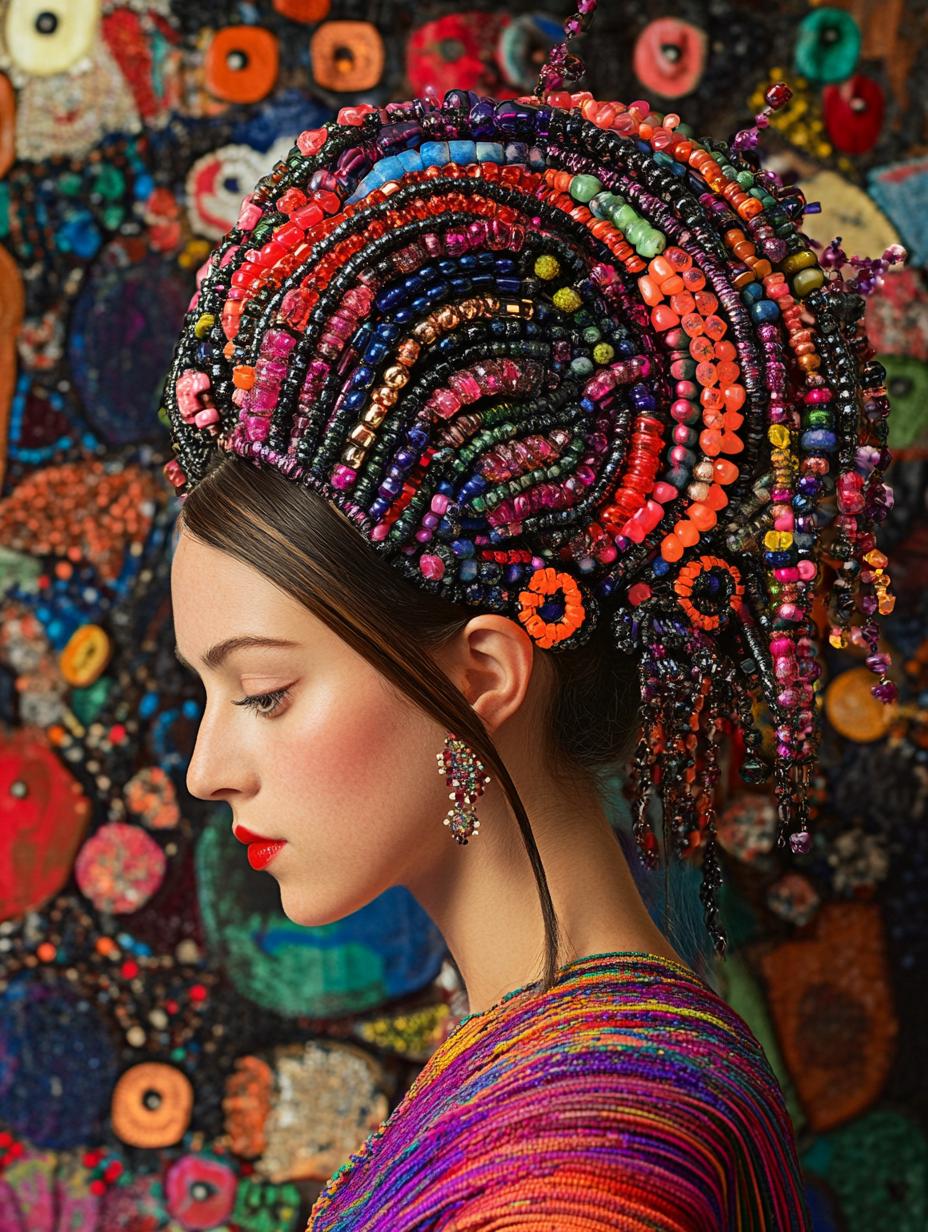 Vibrant Beaded Clips