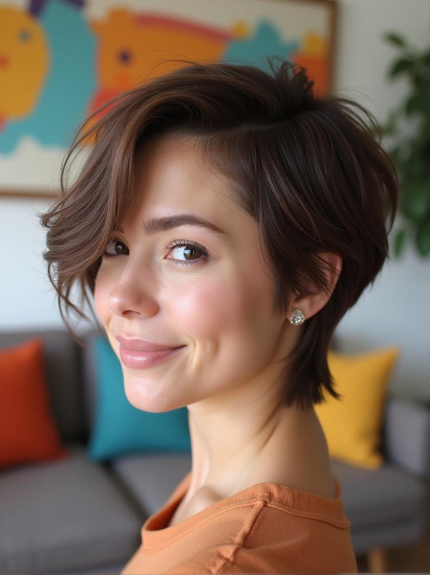 Asymmetrical Butterfly Cut