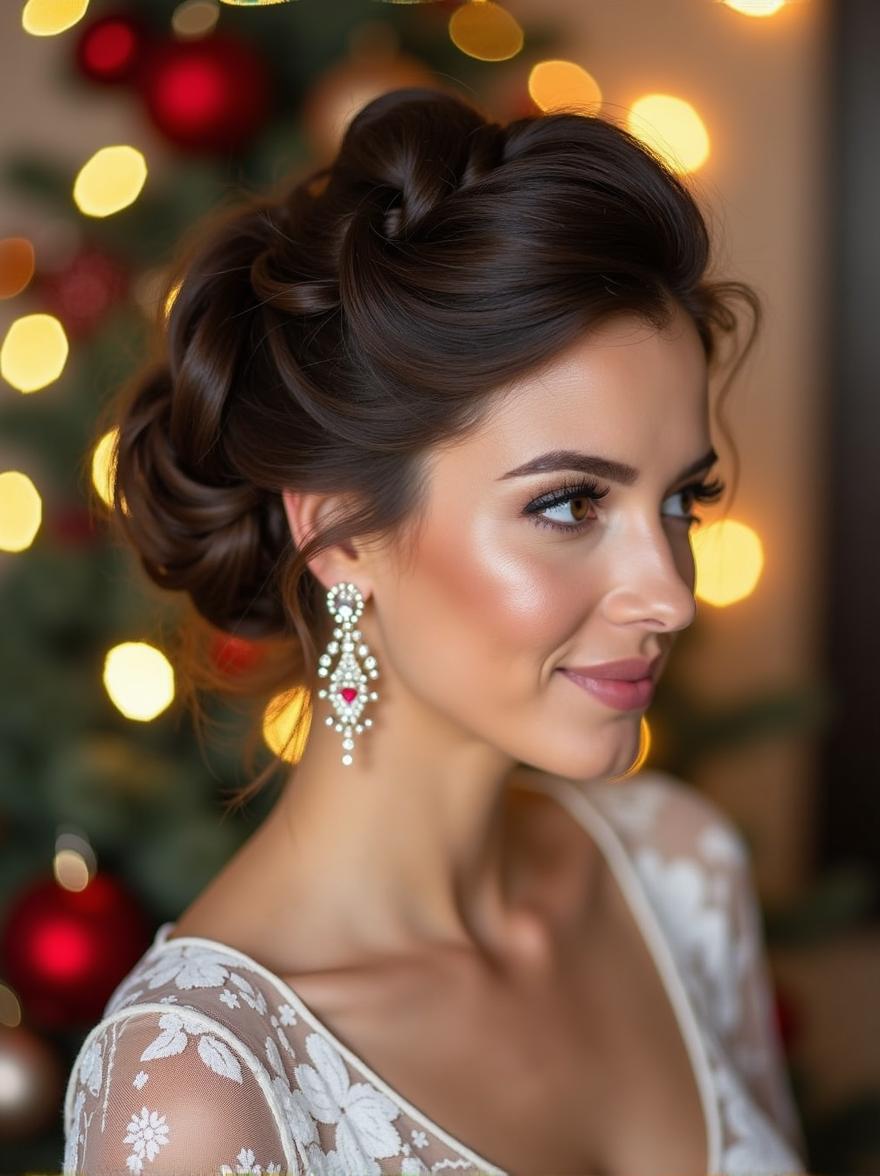 Elegant Updo with Twists