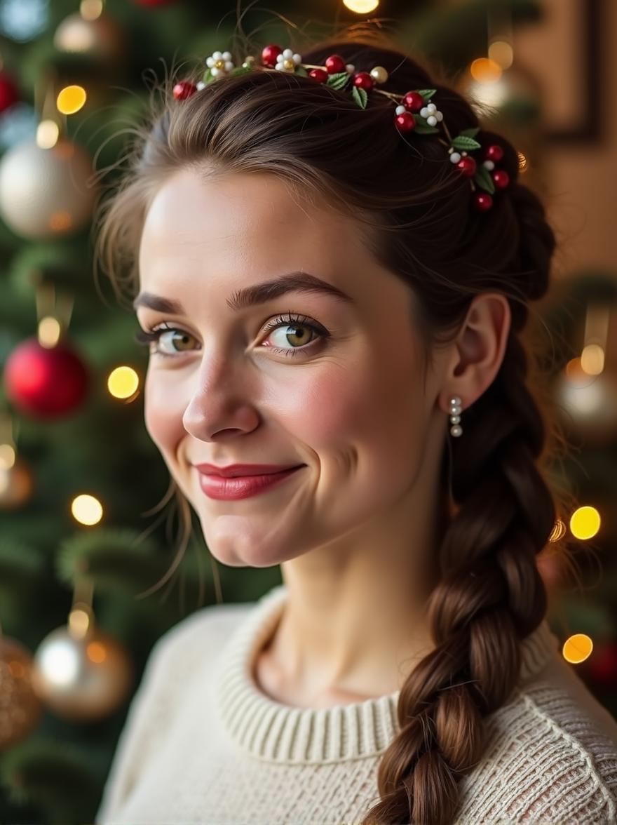 Festive Braided Crown