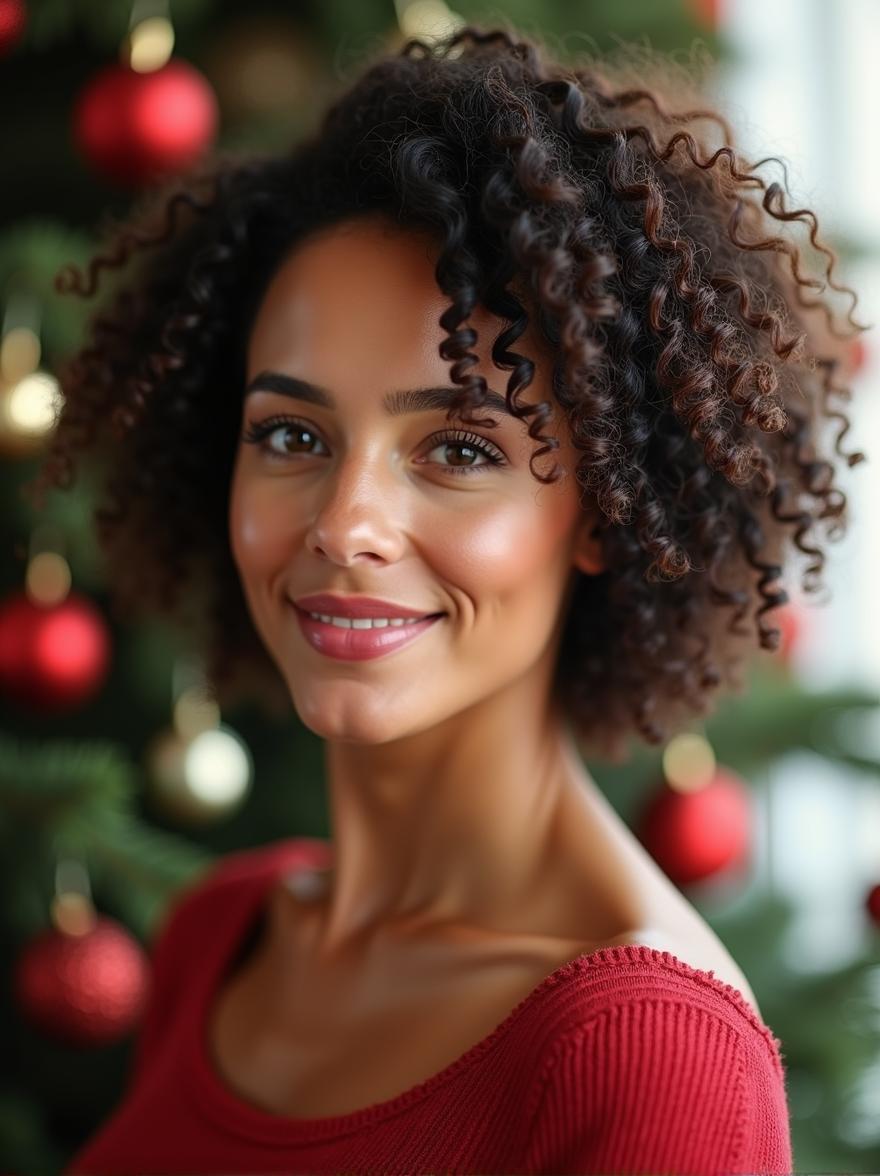 Voluminous Curly Bob