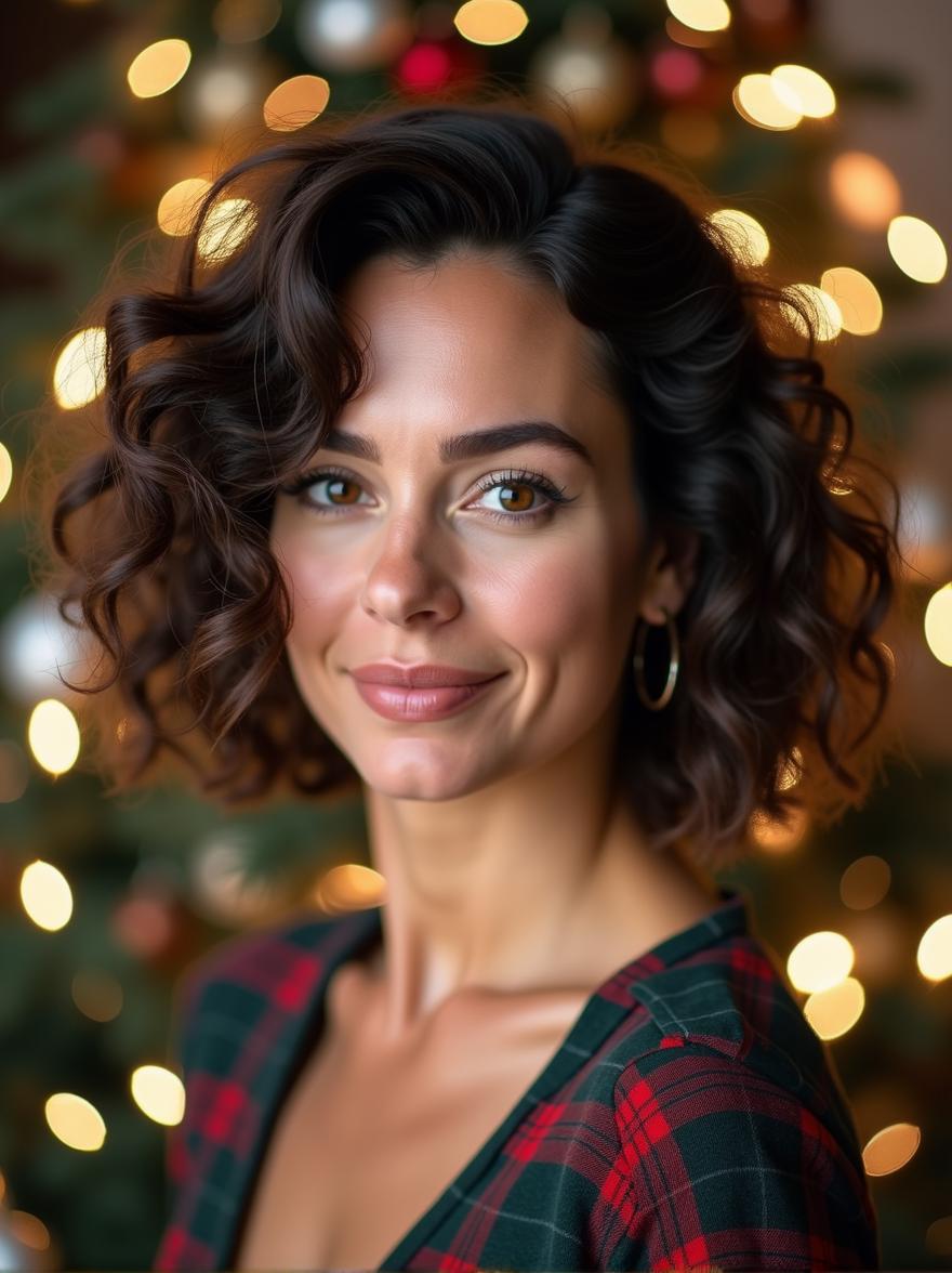 Voluminous Curly Bob